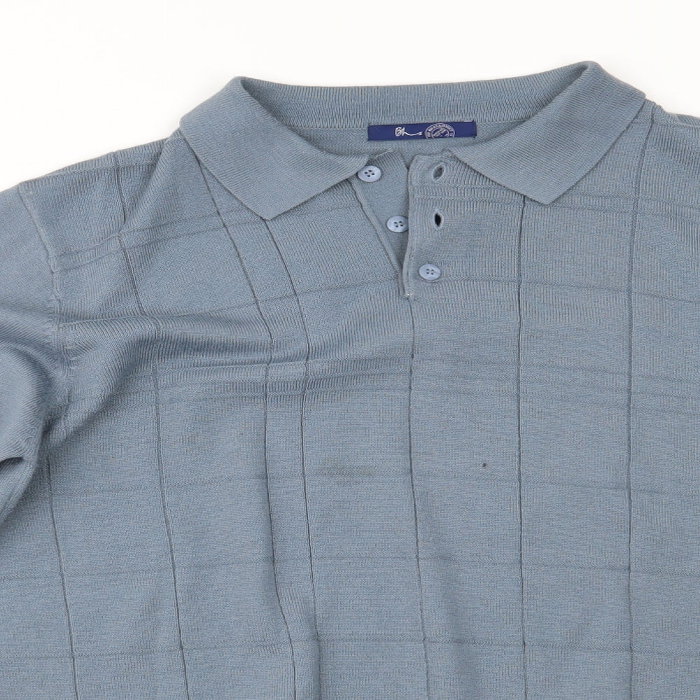 BHS Mens Blue    Polo Size M