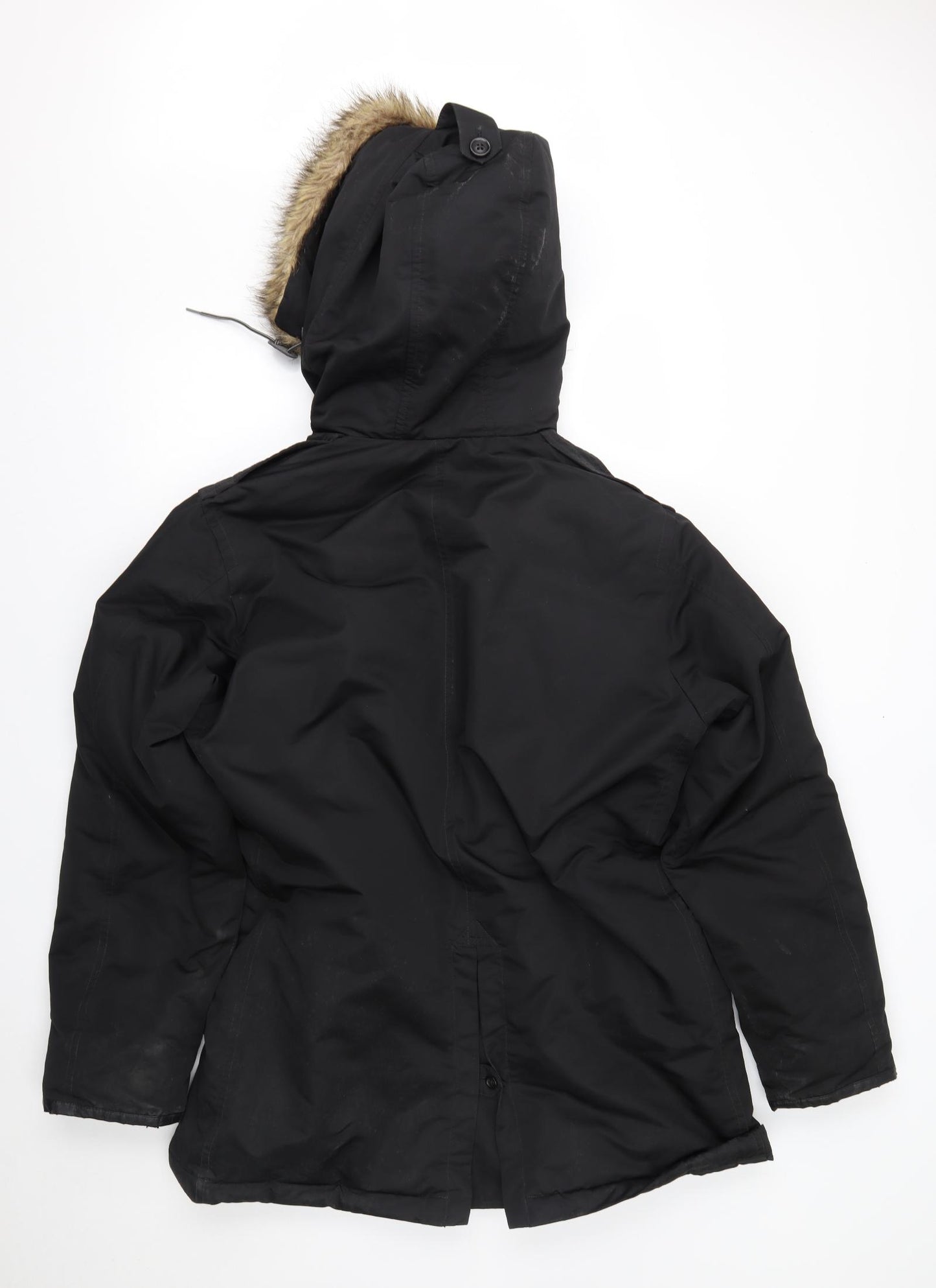 Uniqlo Mens Black   Parka Coat Size M