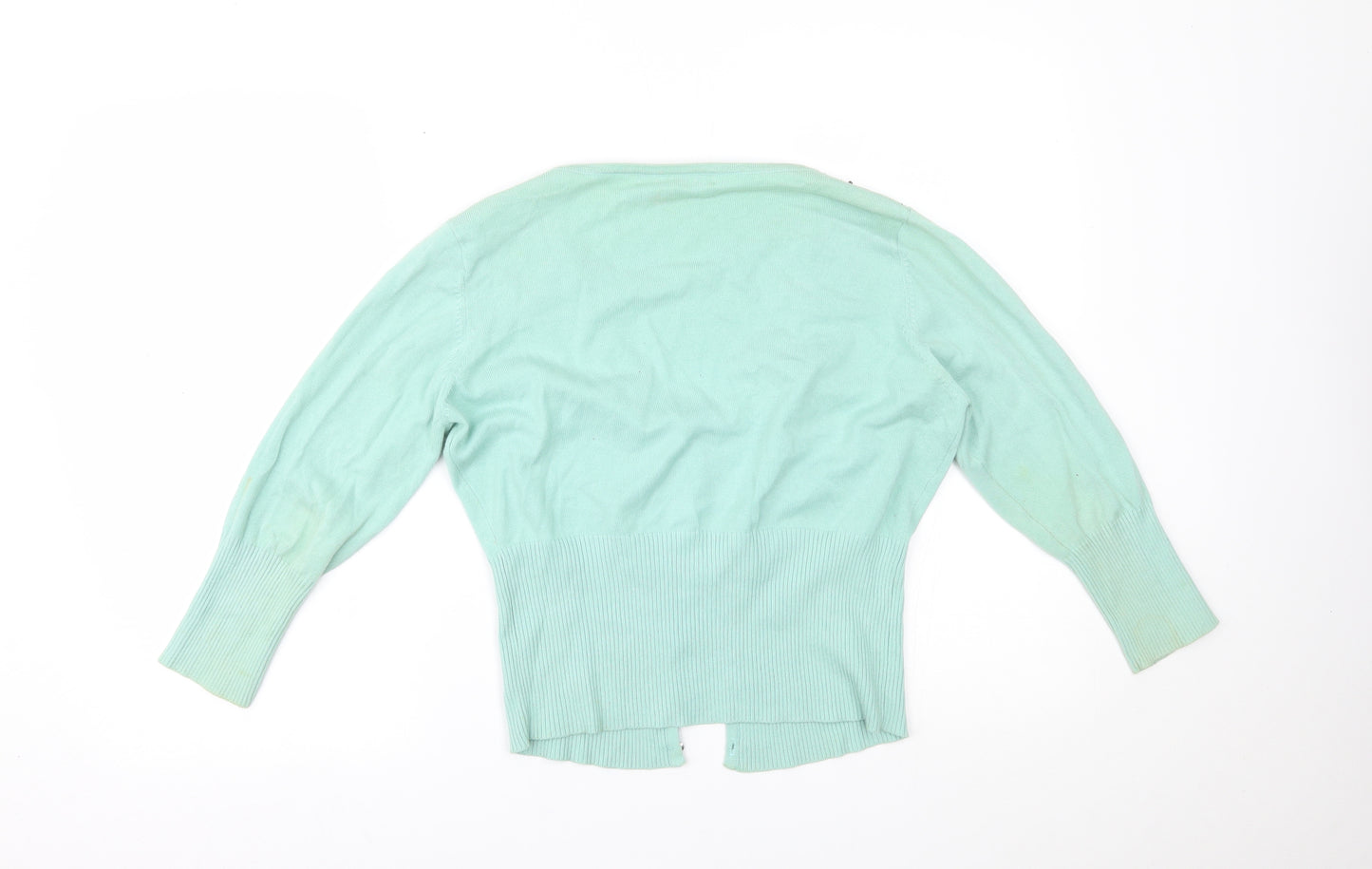 AMARANTO Womens Green   Cardigan Jumper Size 14