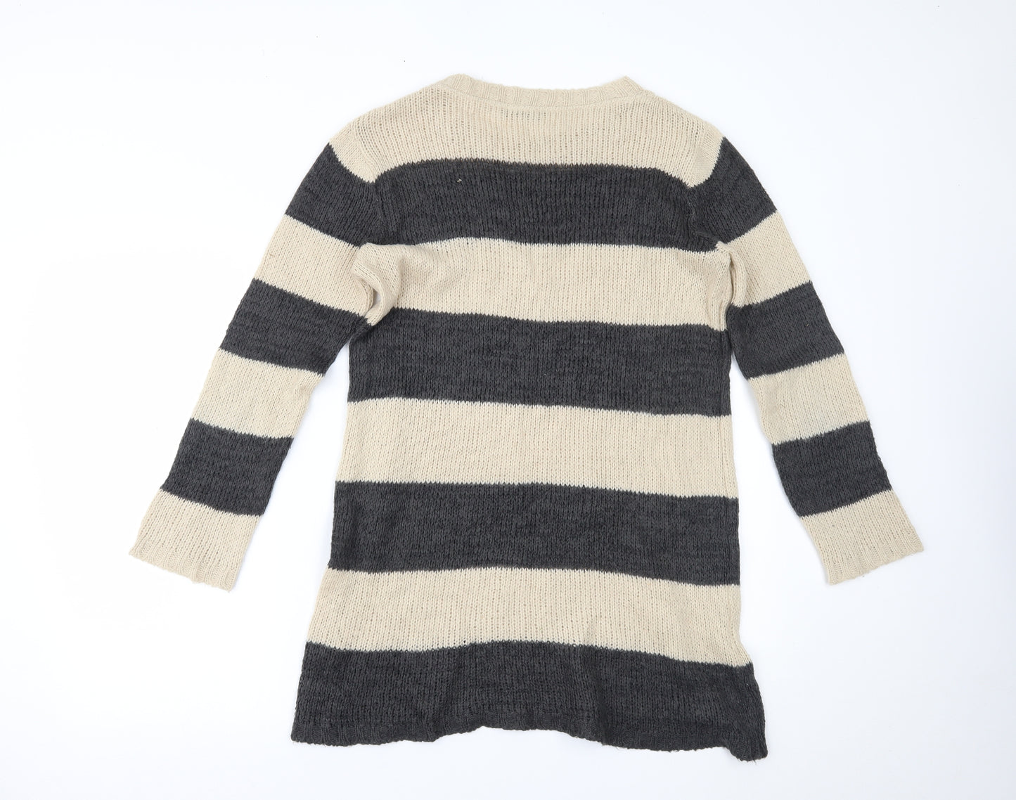 Dorothy Perkins Womens Beige Striped  Pullover Jumper Size 12