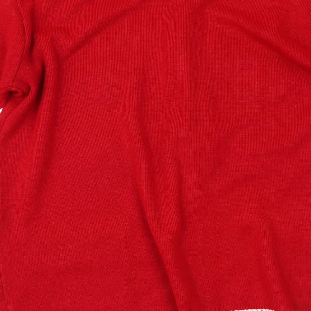 Cozzi Womens Red   Cardigan Jumper One Size