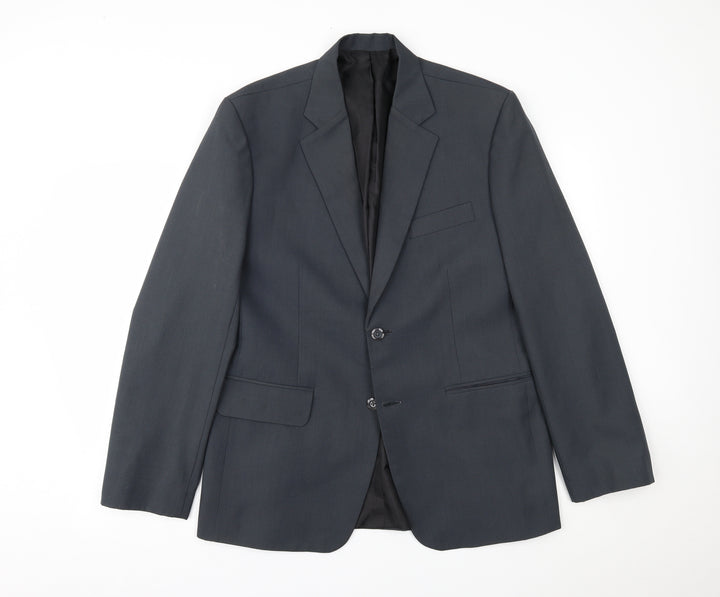 Preworn Mens Grey   Jacket Suit Jacket Size 36