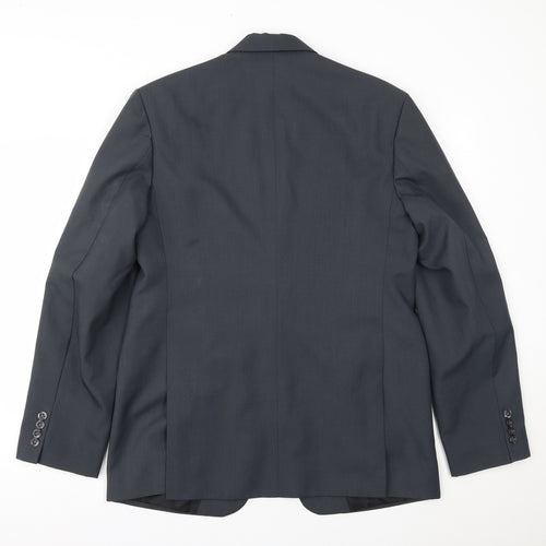 Preworn Mens Grey   Jacket Suit Jacket Size 36