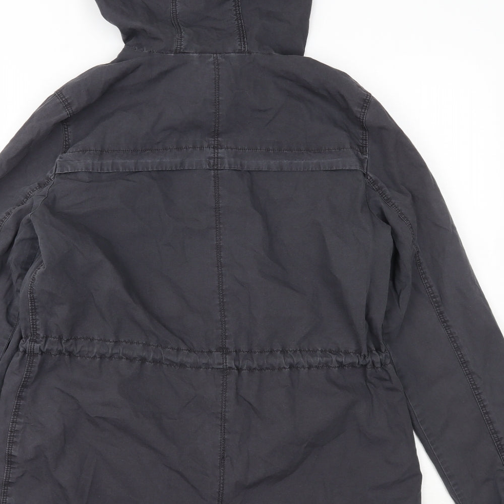 H&M Womens Blue   Overcoat Coat Size 12