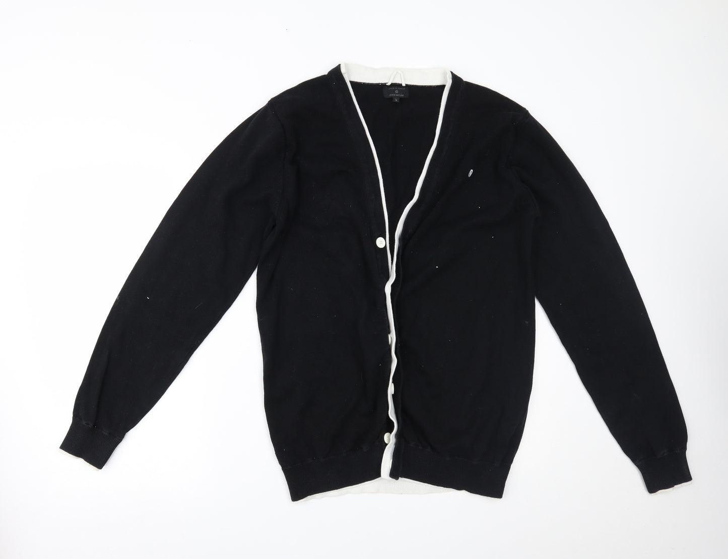 JACK & JONES Mens Black   Cardigan Jumper Size L