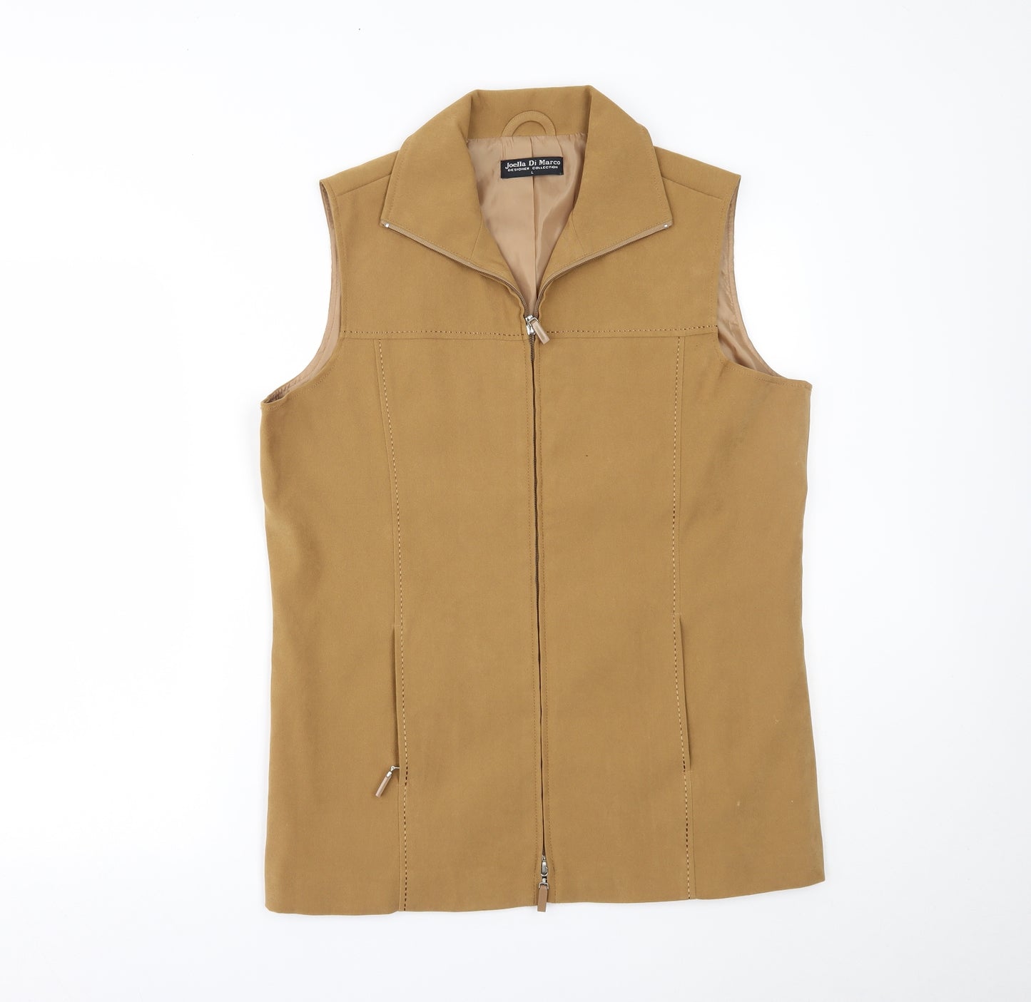 Joella Di Marco Womens Beige   Gilet Waistcoat Size L