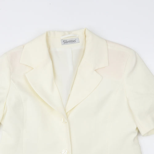 slimma Womens Ivory   Jacket Blazer Size 14