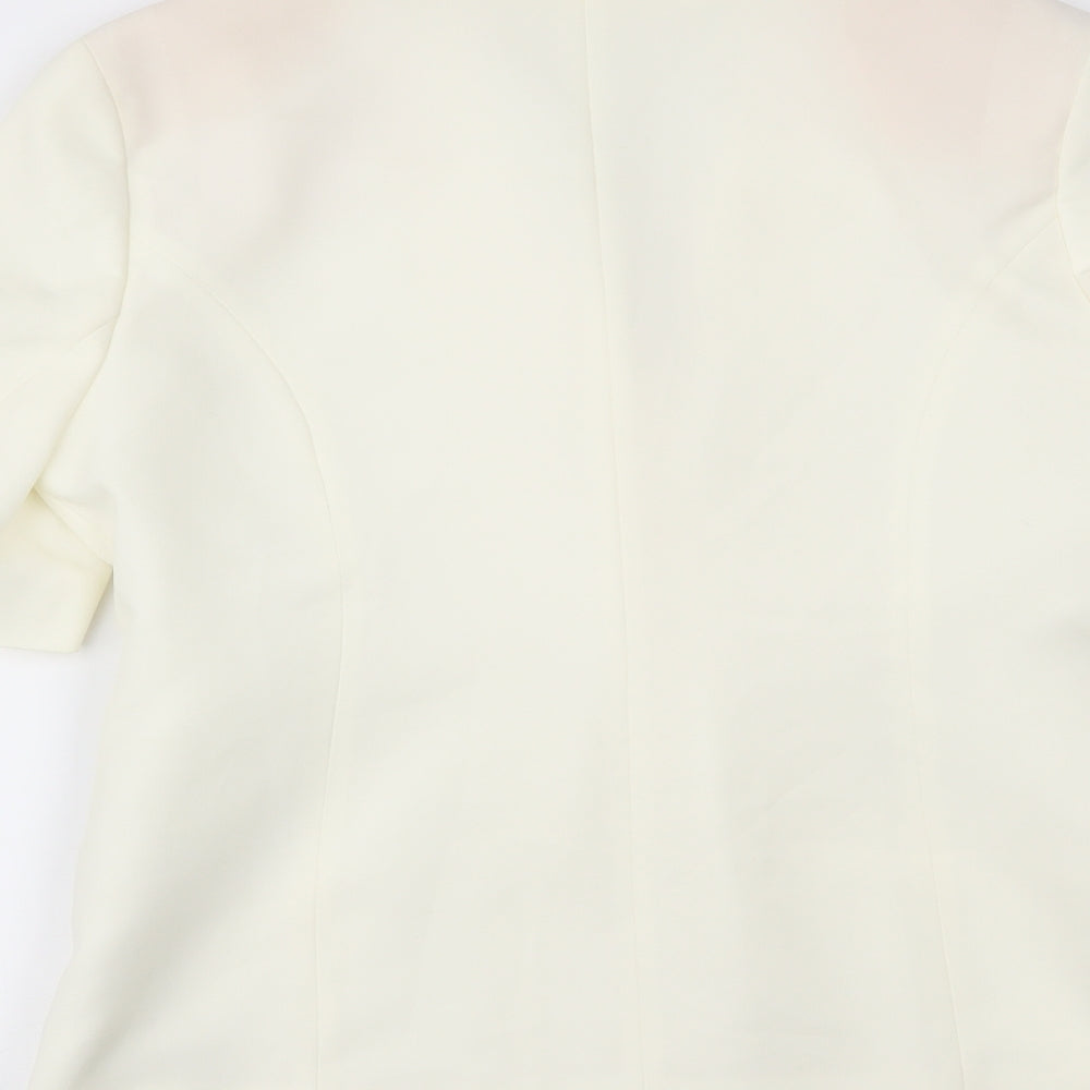 slimma Womens Ivory   Jacket Blazer Size 14