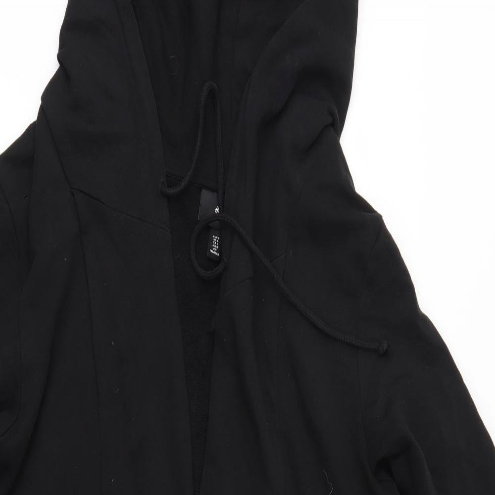 H&M Womens Black   Cardigan Hoodie Size L