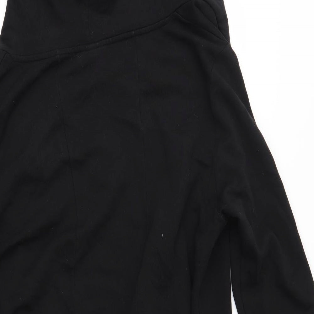 H&M Womens Black   Cardigan Hoodie Size L