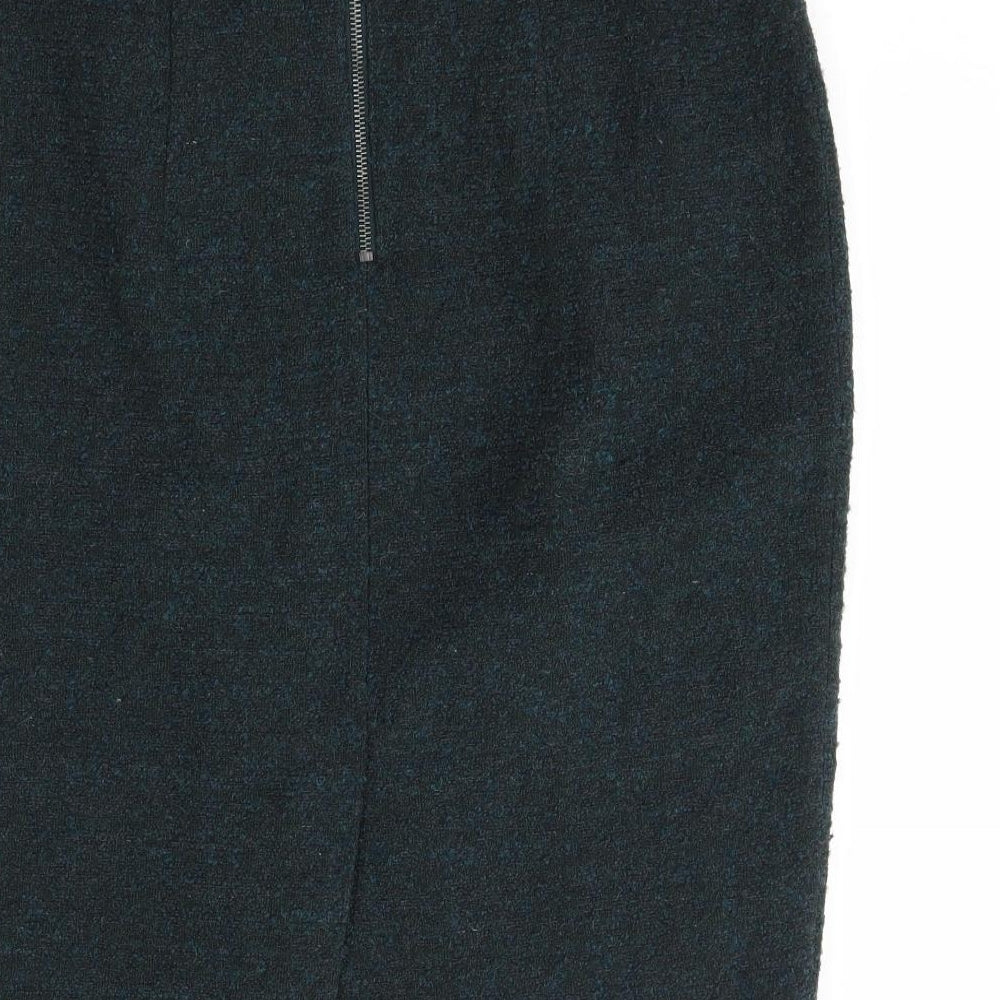 M&S Womens Green   Straight & Pencil Skirt Size 12