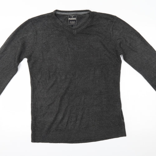 Peacocks Mens Grey   Pullover Jumper Size L