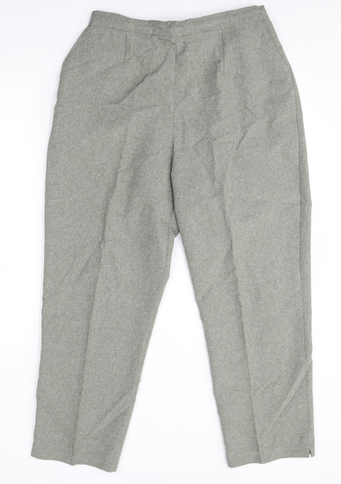 Preworn Womens Grey   Trousers  Size 16 L26 in