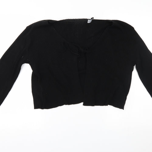Prettyllittlething Womens Black   Cape Jumper Size S