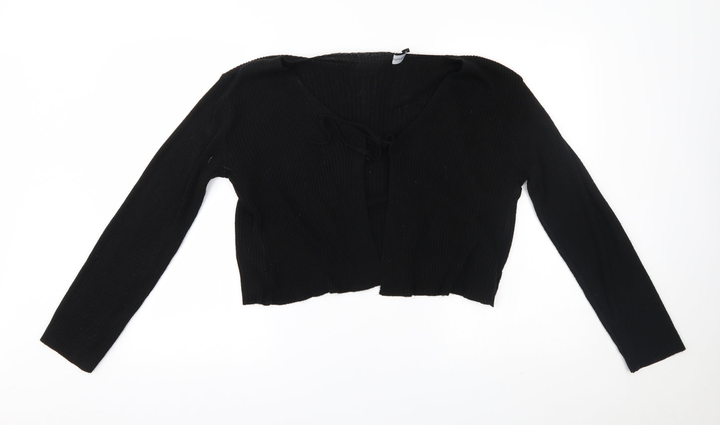 Prettyllittlething Womens Black   Cape Jumper Size S