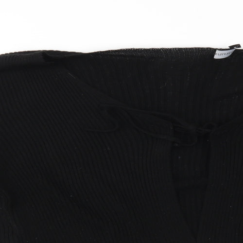 Prettyllittlething Womens Black   Cape Jumper Size S