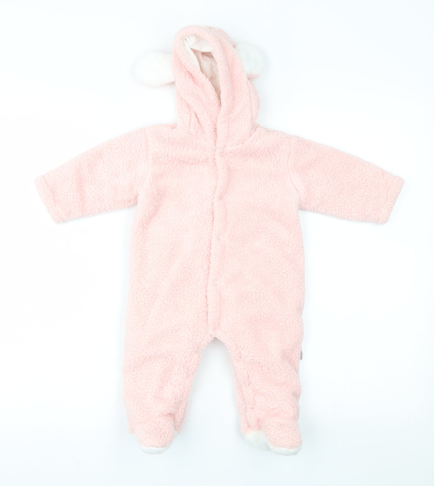 Preworn Baby Pink   Babygrow One-Piece Size 9-12 Months