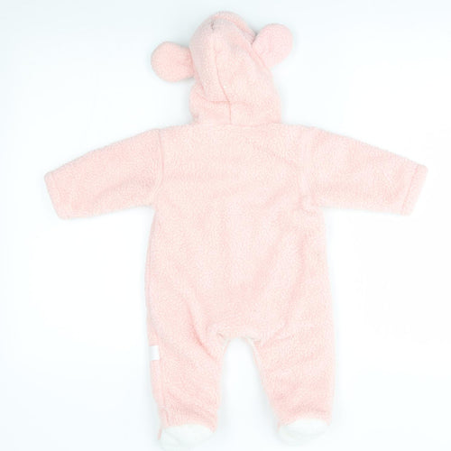 Preworn Baby Pink   Babygrow One-Piece Size 9-12 Months