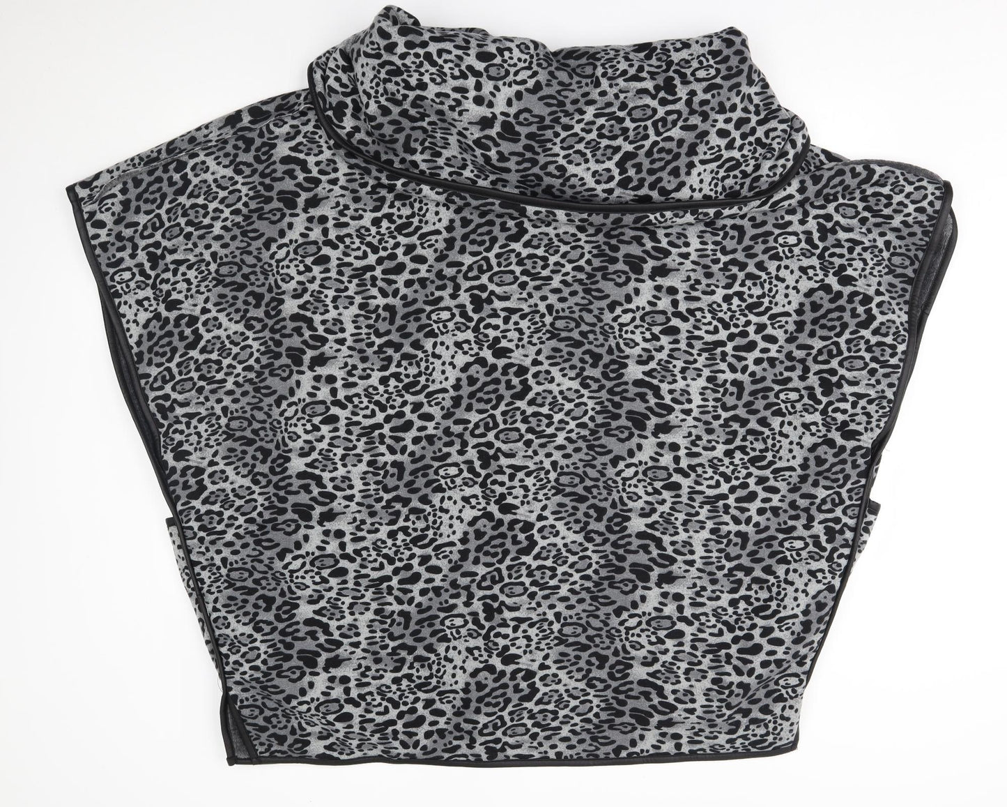 Maya Womens Grey Animal Print   Coatigan One Size  - sleeveless