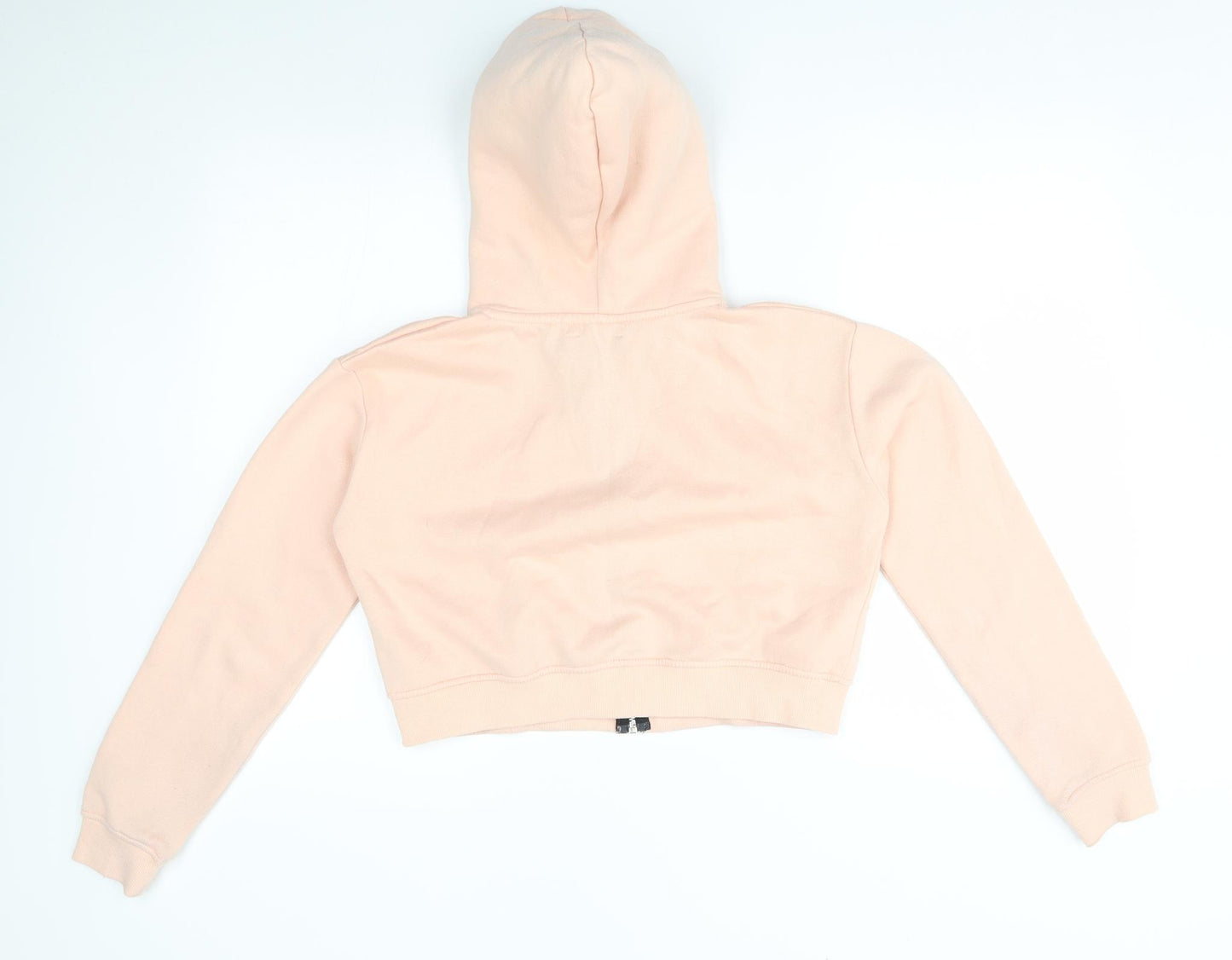 PRETTYLITTLETHING Womens Pink   Full Zip Hoodie Size M  - cropped
