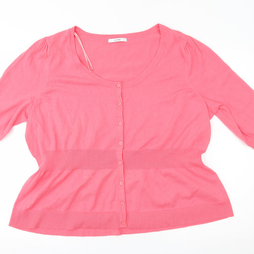 George Womens Pink   Cardigan Jumper Size 24