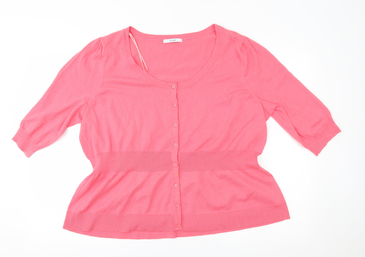 George Womens Pink   Cardigan Jumper Size 24