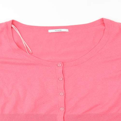George Womens Pink   Cardigan Jumper Size 24