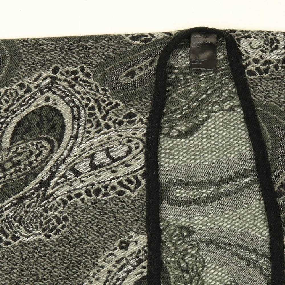 Oasis Womens Grey Paisley  Cape Jumper One Size