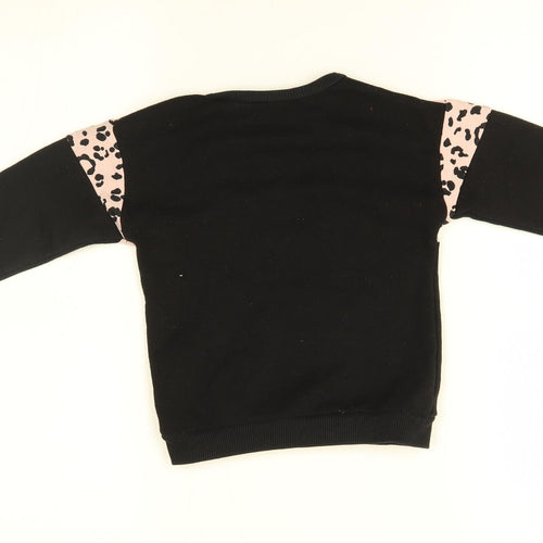 Matalan Girls Black   Pullover Jumper Size 2-3 Years