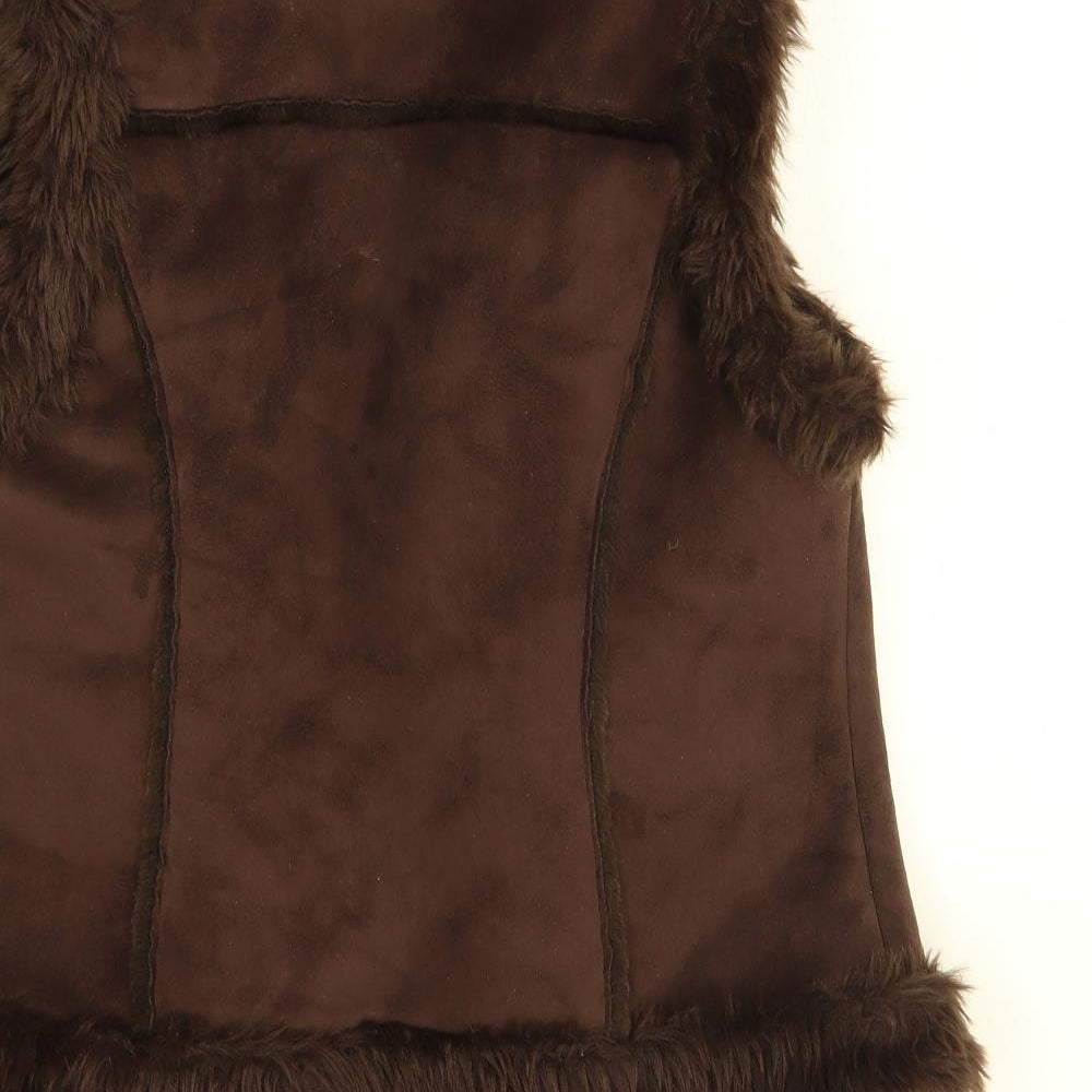 Beauty angel Womens Brown   Gilet Jacket Size 12