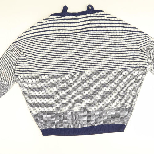 George Womens Blue Striped  Pullover Jumper Size 10