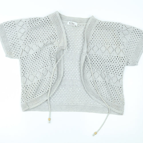 CHIC Womens Grey   Shrug Jumper Size M
