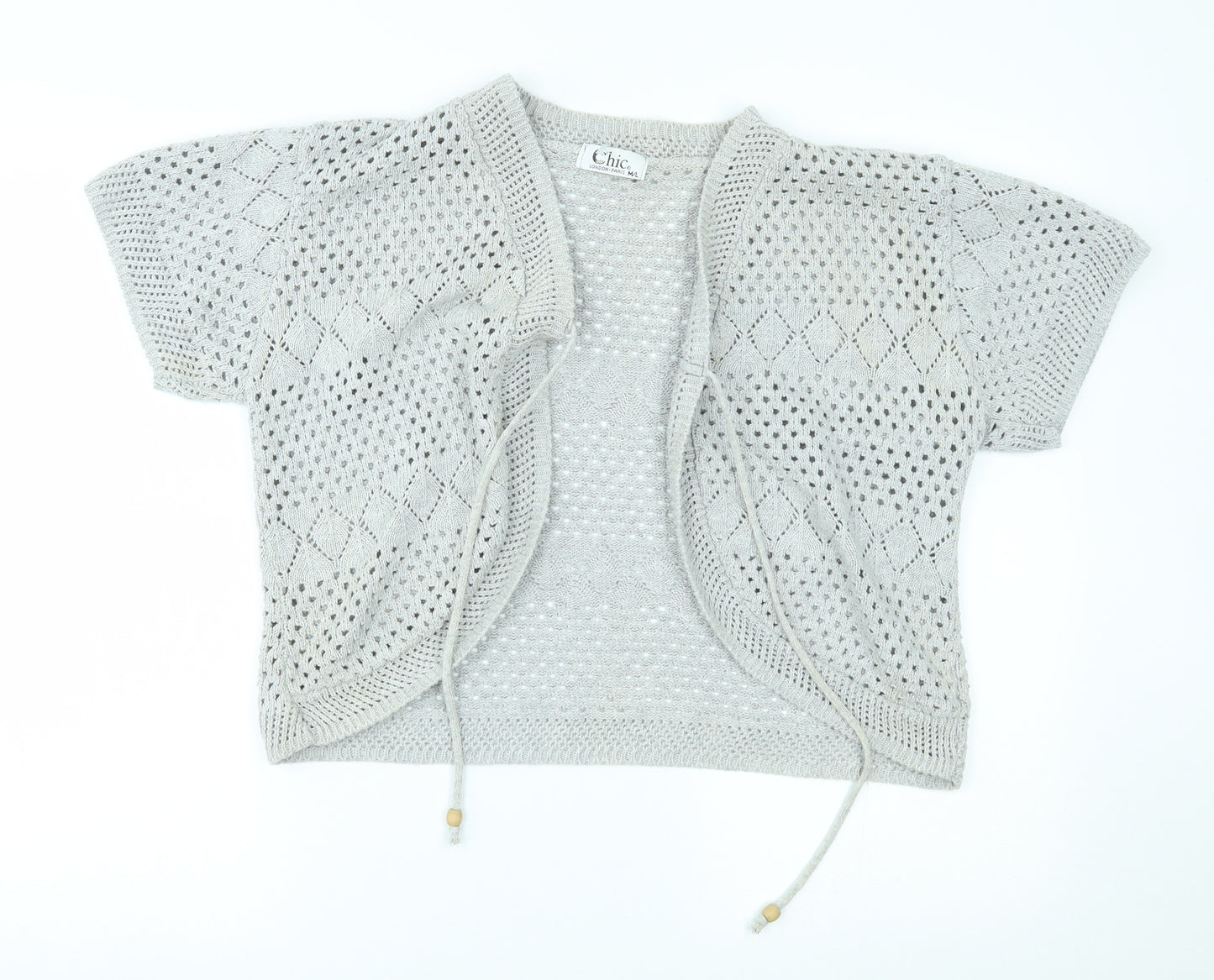 CHIC Womens Grey   Shrug Jumper Size M