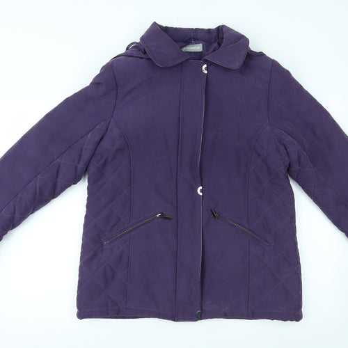 First avenue Womens Purple   Quilted Coat Size 12