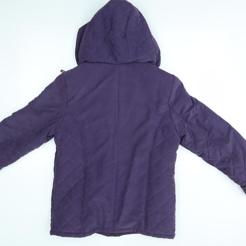 First avenue Womens Purple   Quilted Coat Size 12