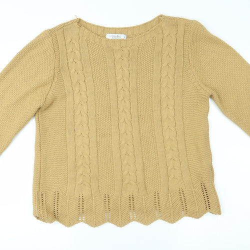 luisa ricci Womens Gold   Pullover Jumper Size M