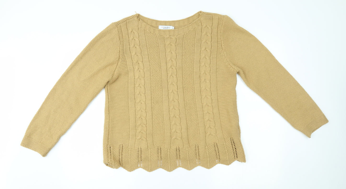 luisa ricci Womens Gold   Pullover Jumper Size M