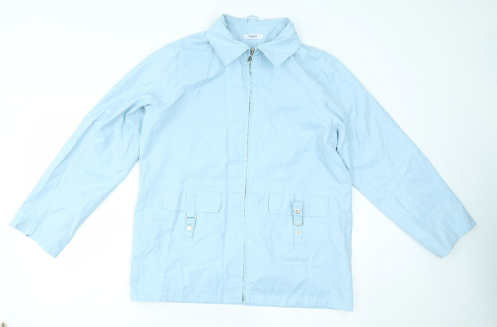 happit Womens Blue Jacket Size M