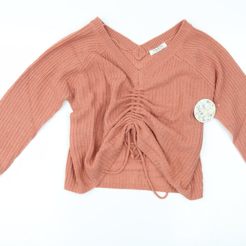 Jolie & Joy Womens Orange   Cardigan Jumper Size M