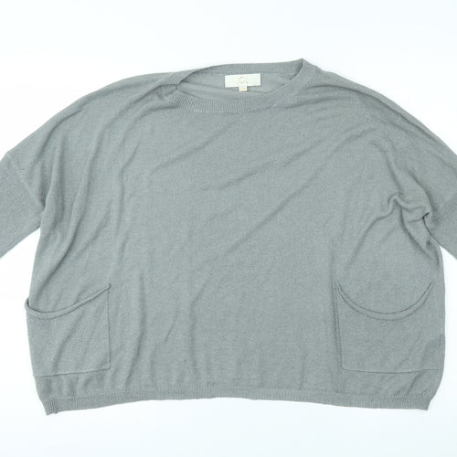 jcl Womens Silver   Pullover Jumper Size S