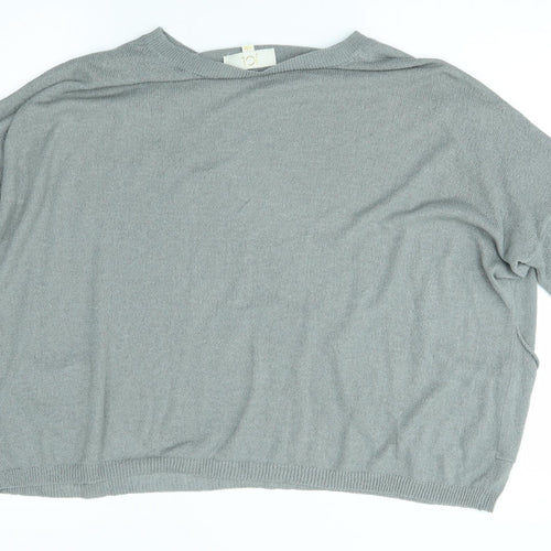 jcl Womens Silver   Pullover Jumper Size S