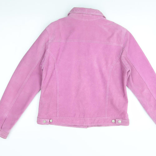 Milan Womens Pink   Biker Jacket Size 14