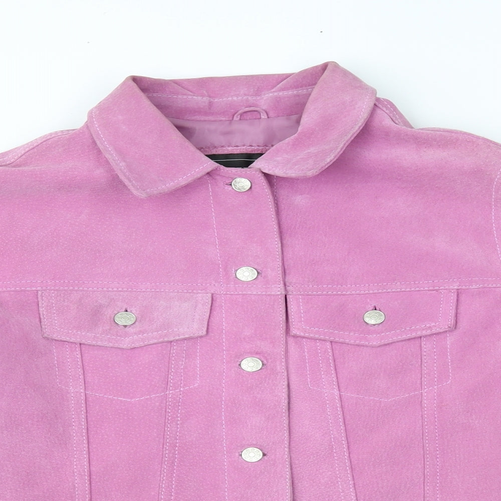 Milan Womens Pink   Biker Jacket Size 14