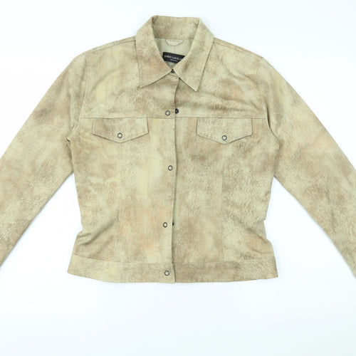 James Lakeland Womens Beige   Basic Button-Up Size 10