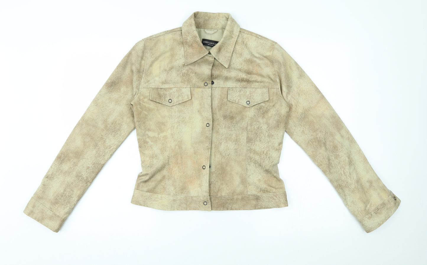 James Lakeland Womens Beige   Basic Button-Up Size 10