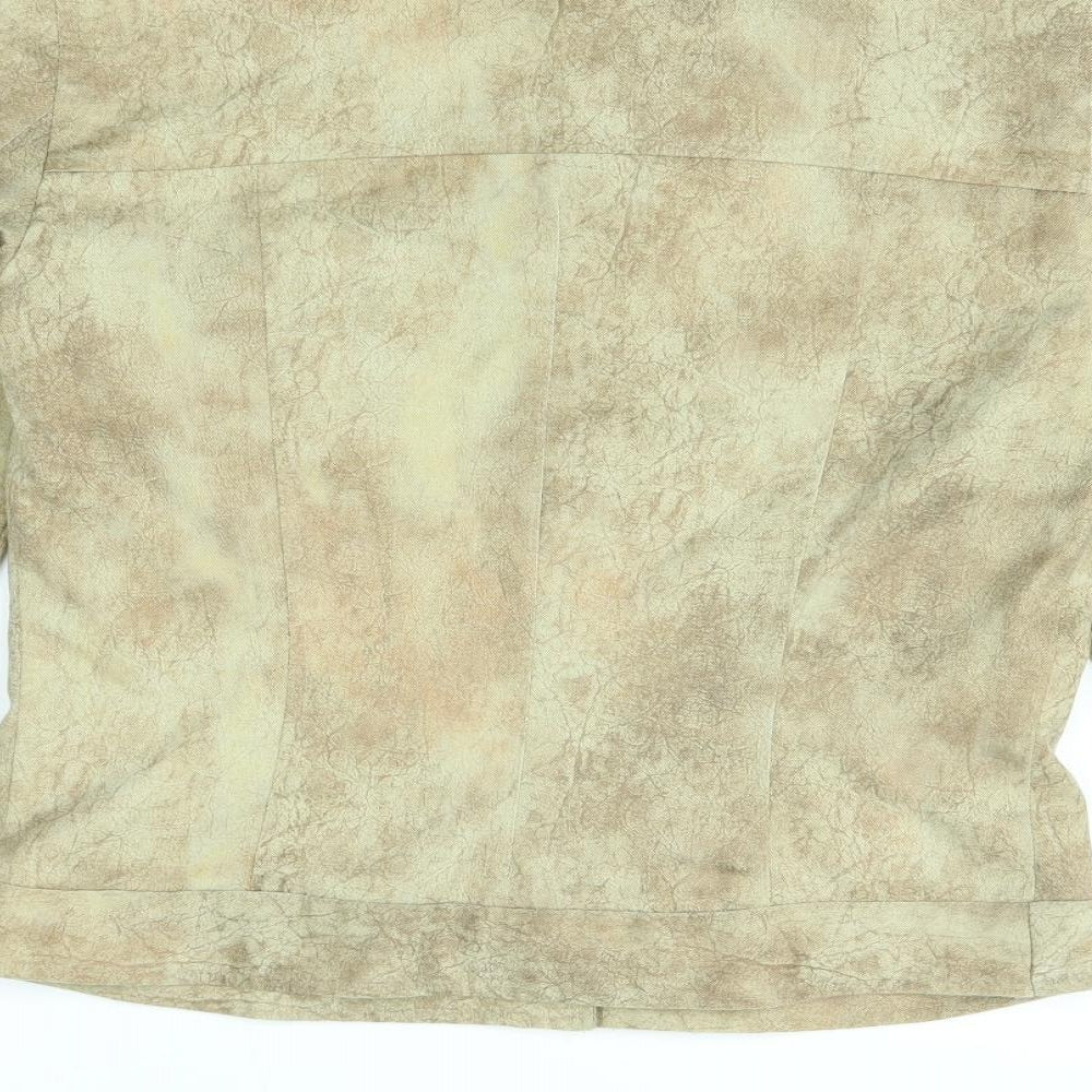 James Lakeland Womens Beige   Basic Button-Up Size 10