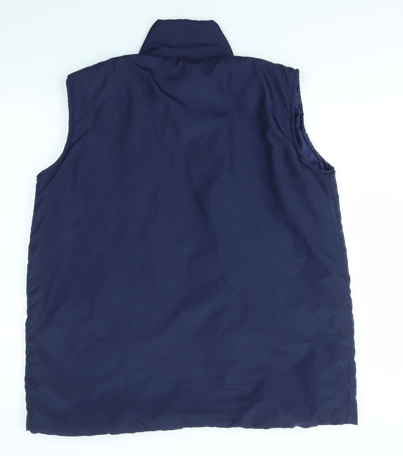 Preworn Womens Blue   Gilet Coat Size L