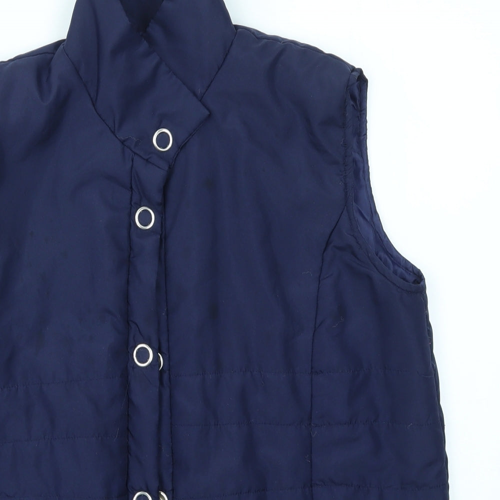 Preworn Womens Blue   Gilet Coat Size L