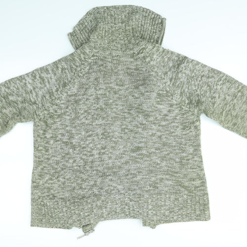 ALEKARA Womens Green   Full Zip Jumper Size L