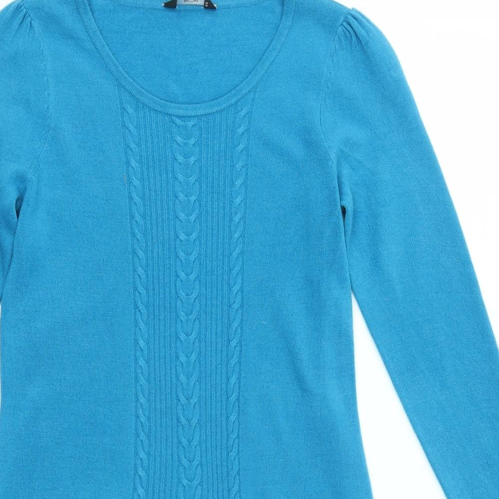F&F Womens Blue   Jumper Dress  Size 8